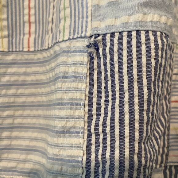 Brooks Brothers Patchwork Shirt Men's Sz XL Plaid Madras Button *flaw - Picture 4 of 8